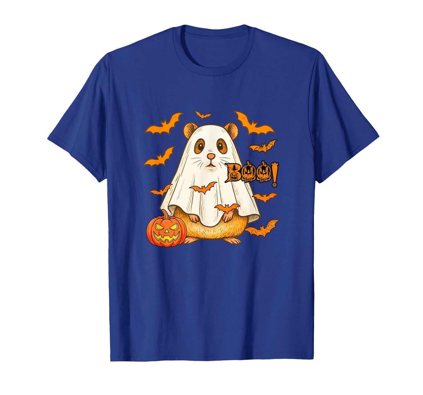 Boo Halloween Hamster Cosplay Ghost Costume Animal Lover T-Shirt