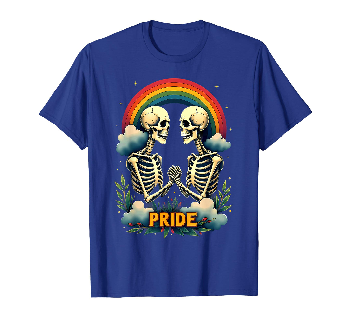Tarot Card Pride LGBT Gay Lesbian Rainbow Skeleton Halloween T-Shirt