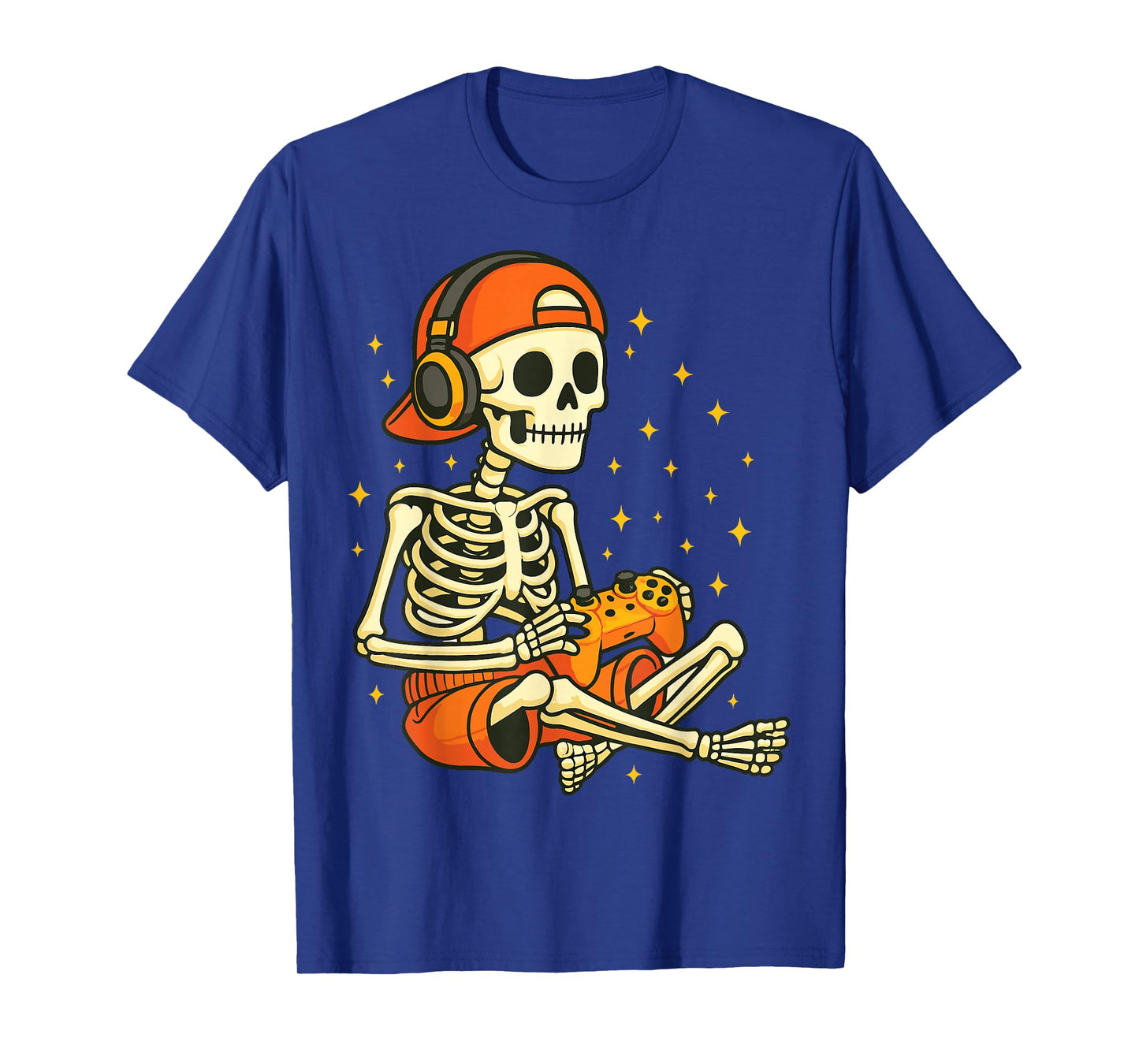 Skeleton Gamer Funny Halloween Gaming Costume Tee T-Shirt