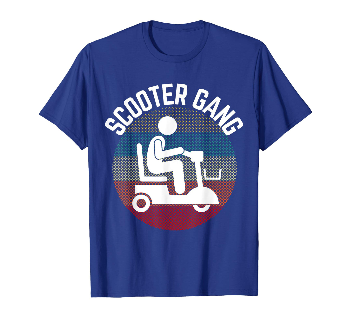 Mobility Scooter Gang Retro Vintage Moped Motorcycle Wheeler T-Shirt