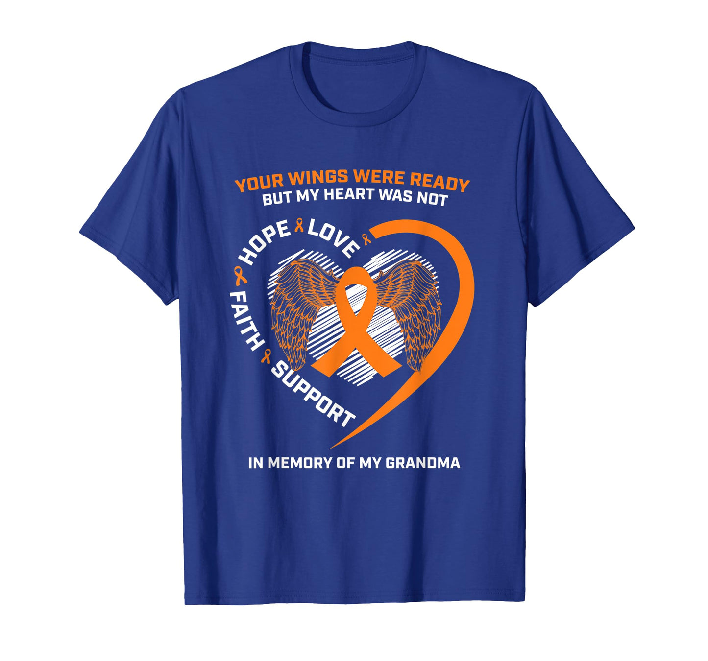 Gifts Kids Women Men Memory Of My Grandma Leukemia Awareness T-Shirt