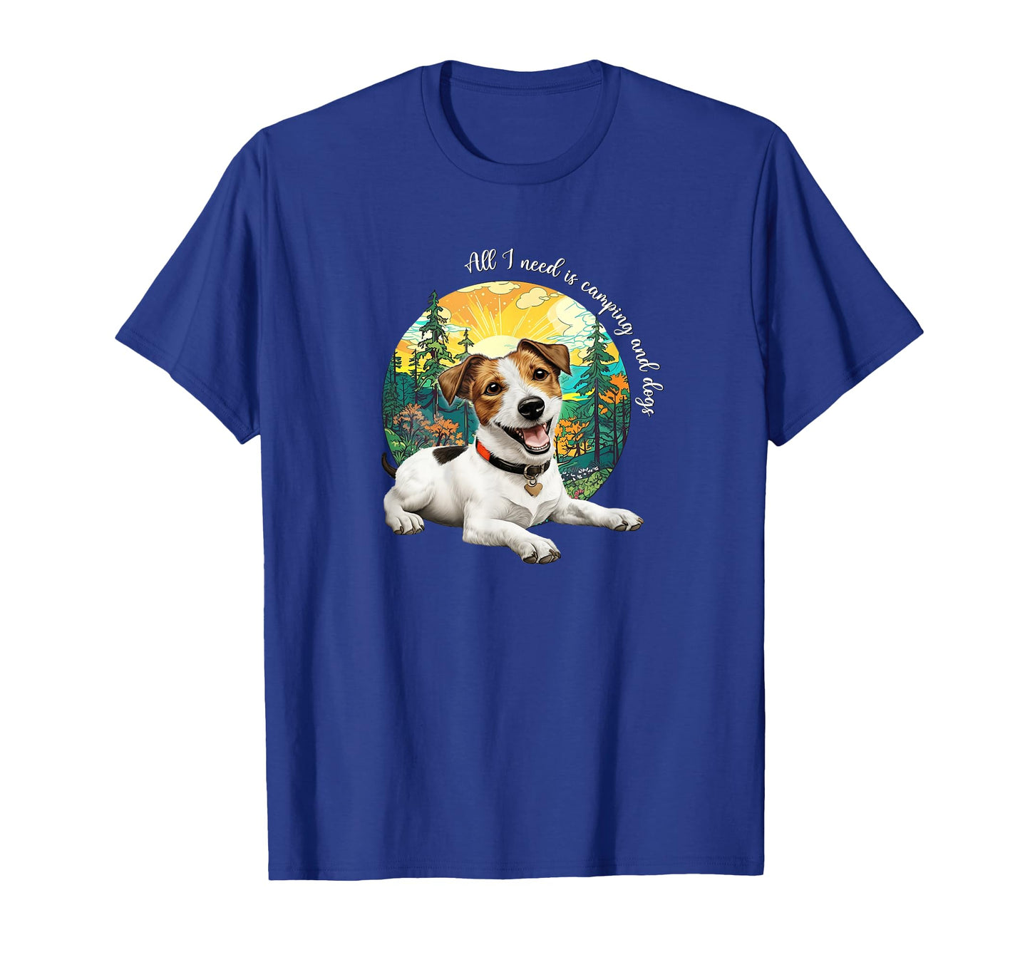 Mens Womens JRT Dog Lover Nature Camping Jack Russell T-Shirt