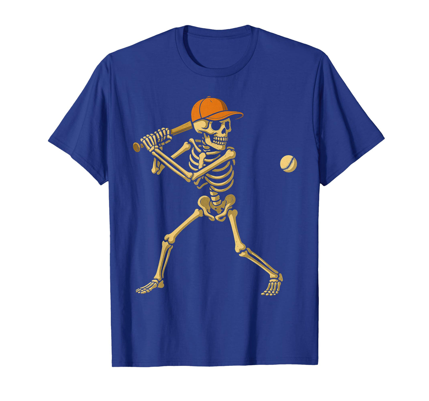 Skeleton Baseball Halloween Costume Funny Men Boys Kids T-Shirt
