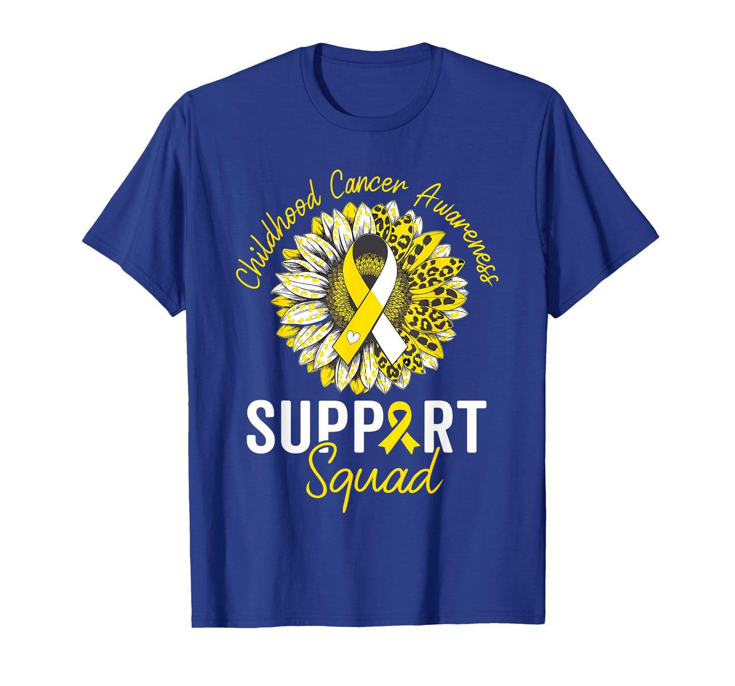 Childhood Cancer Awareness Support Squad Gold Ribbon Kids T-Shirt