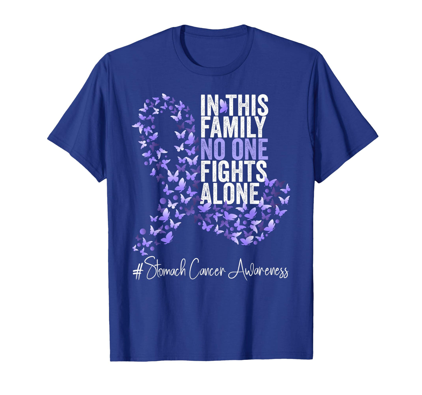 Stomach Cancer Awareness Month Periwinkle Ribbon T-Shirt