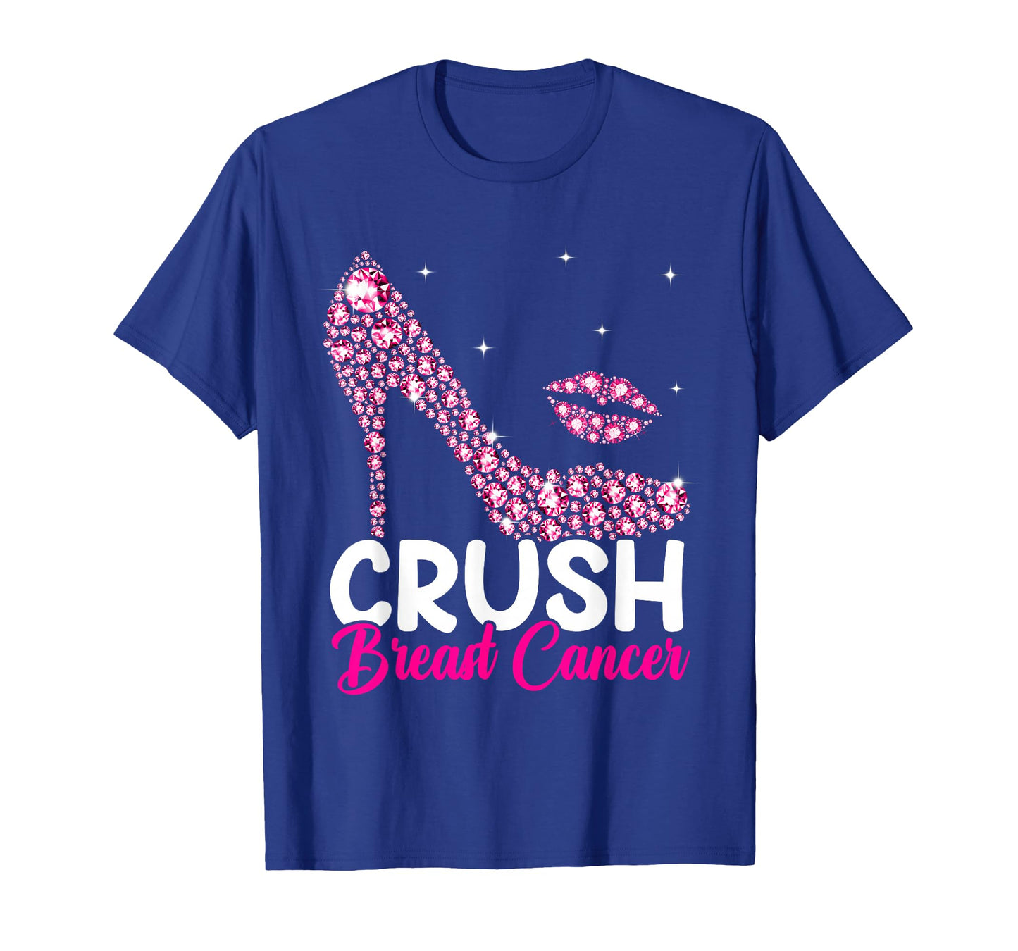 Crush Breast Cancer Awareness High Heel Pink Ribbon Women T-Shirt