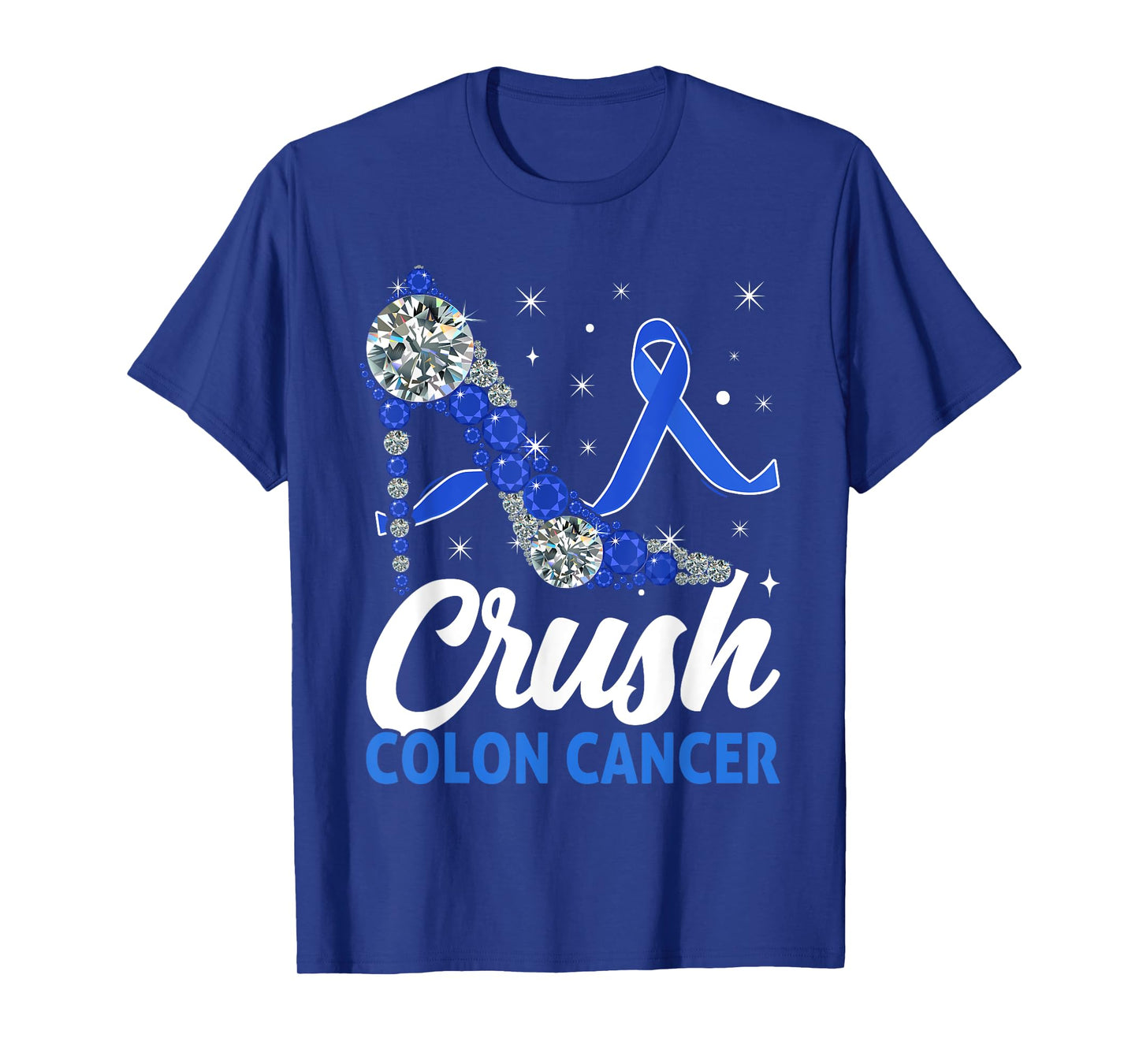 Colon Cancer Awareness Blue Ribbon Colon Cancer Warriors T-Shirt