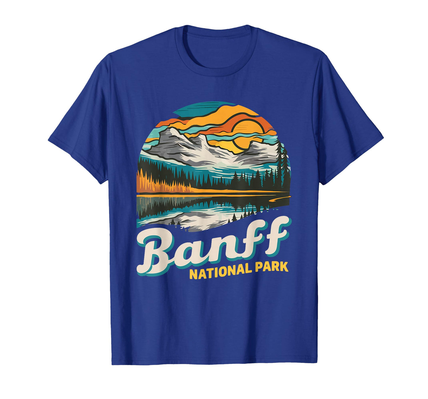 Banff National Park Vintage Men Women Hiking Souvenir T-Shirt