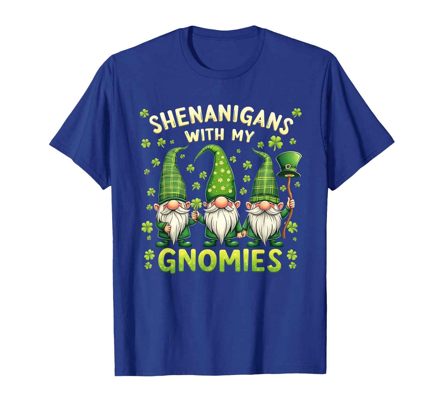 Women’s St Patrick’s Day Lucky Shamrock Gnome Irish Green St T-Shirt