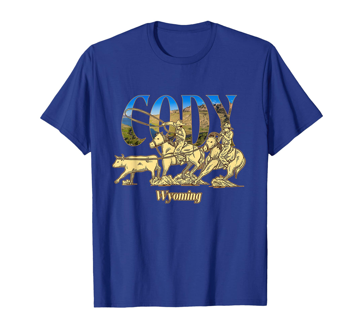 Cody Wyoming Landscape Cody Cowboy Wyoming Souvenir T-Shirt