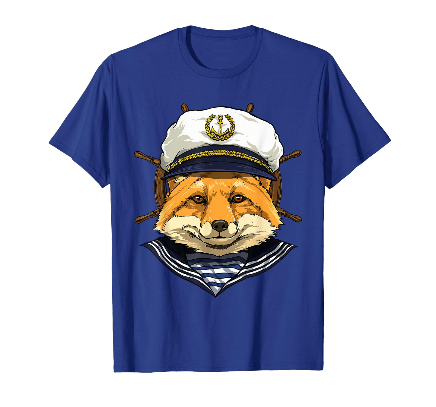 Fox Sailor Boat Captain Wildlife Fox Forest T-Shirt