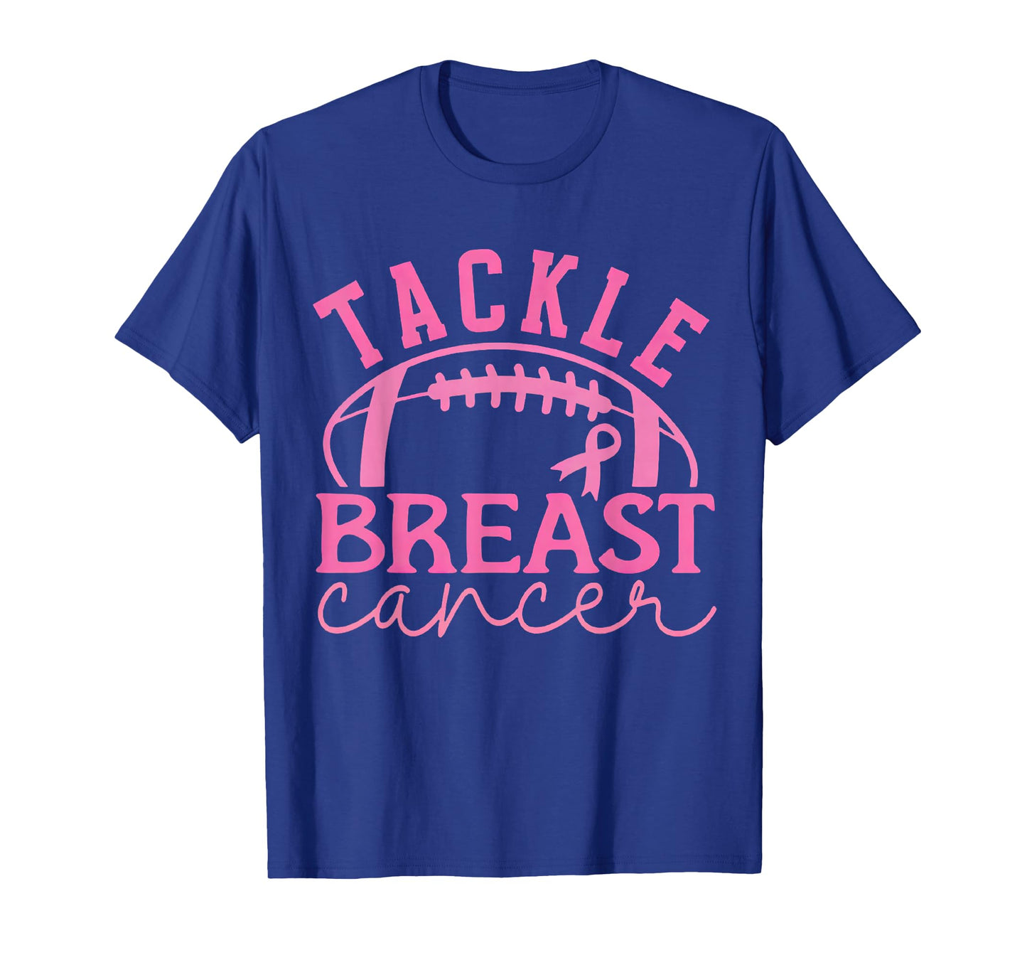 Tackle Breast Cancer Football Pink Breast Cancer Awareness T-Shirt