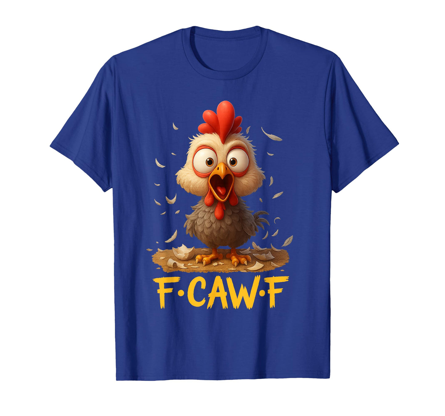 Cute Cartoon Crow F-Caw-F Black Bird, Funny Gothic Humor T-Shirt