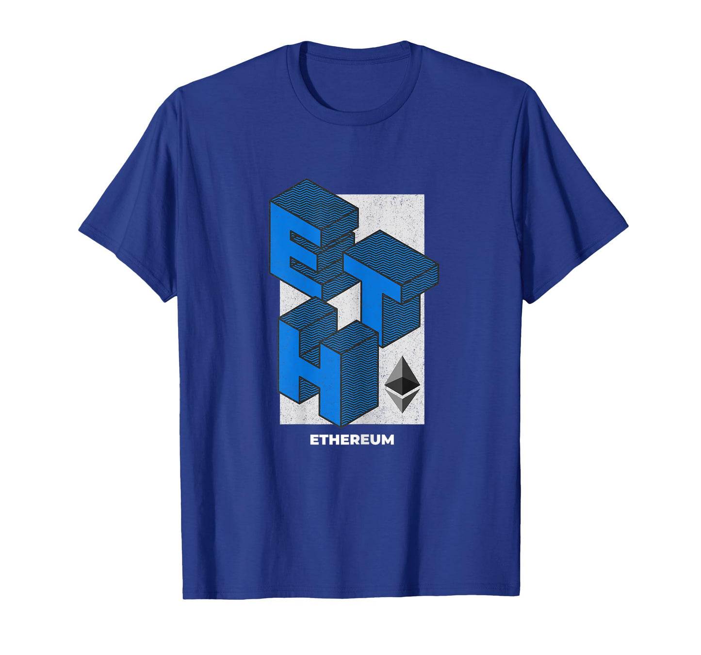 Ethereum Crypto Isometric Text ETH Cryptocurrency Shirt T-Shirt