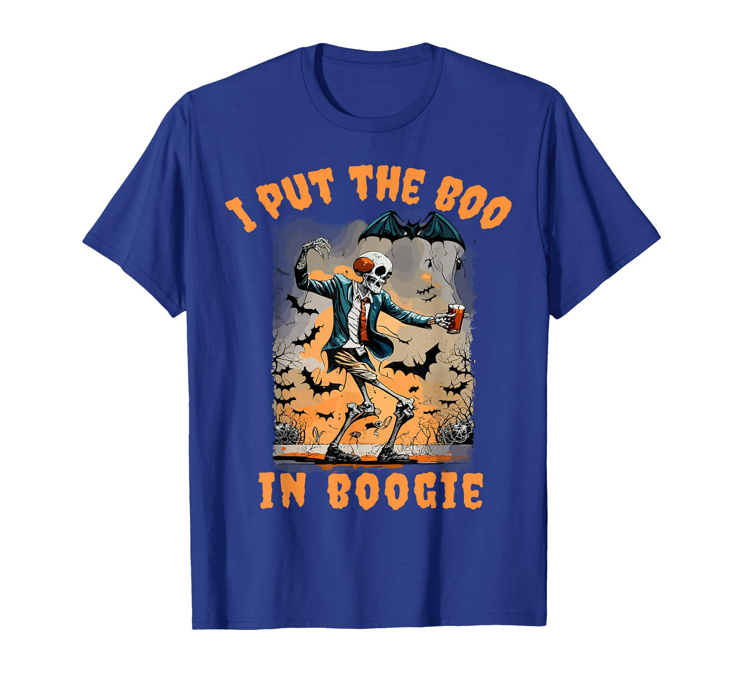 Funny Halloween Skeleton Dancing Spooky Graphic T-Shirt
