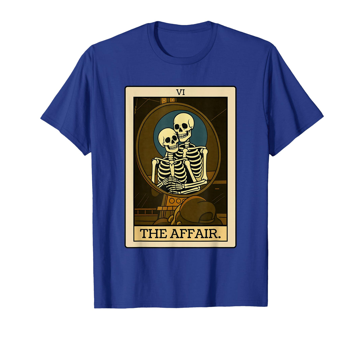 Funny Cheating CEO Skeleton Tarot Card The Affair T-Shirt