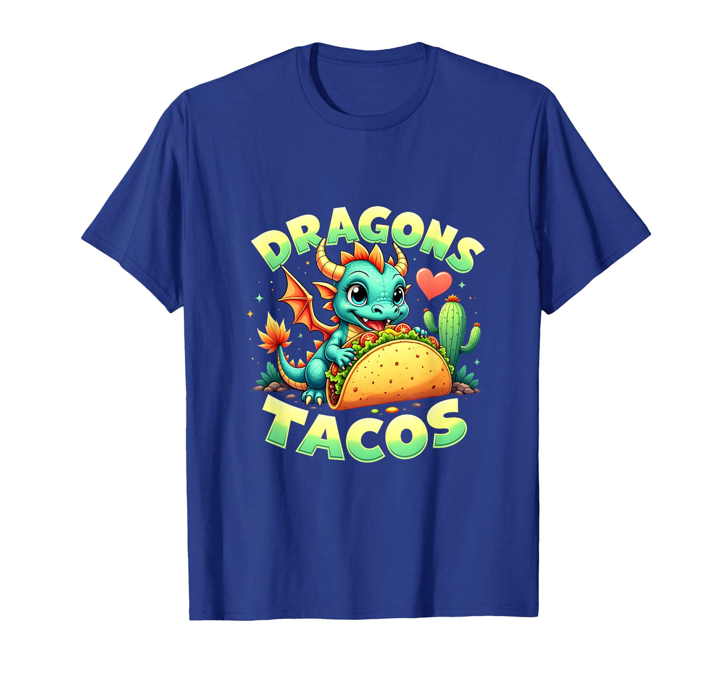 Mexican Food Kids Boys Dragons Love Tacos Cute Cinco De Mayo T-Shirt
