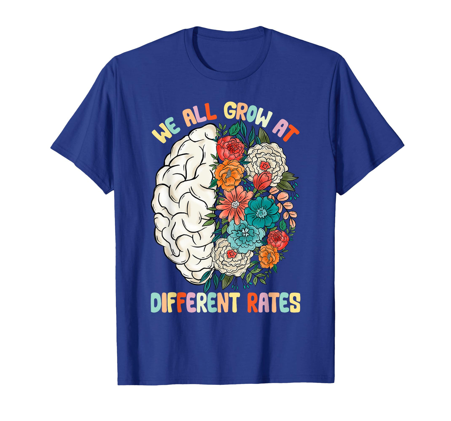 We All Grow At Different Rates Back To School Teacher T-Shirt for Men Women