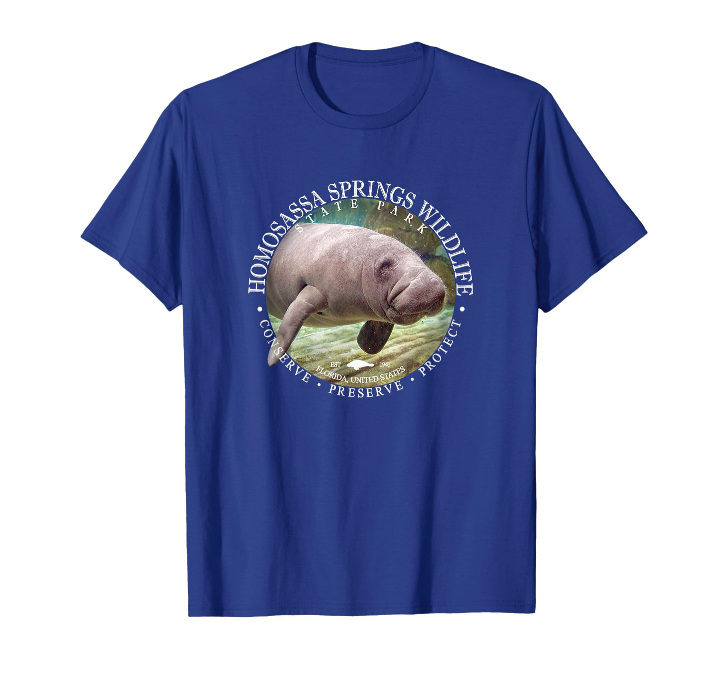 Homosassa Springs Wildlife State Park Manatee Sea Cow T-Shirt