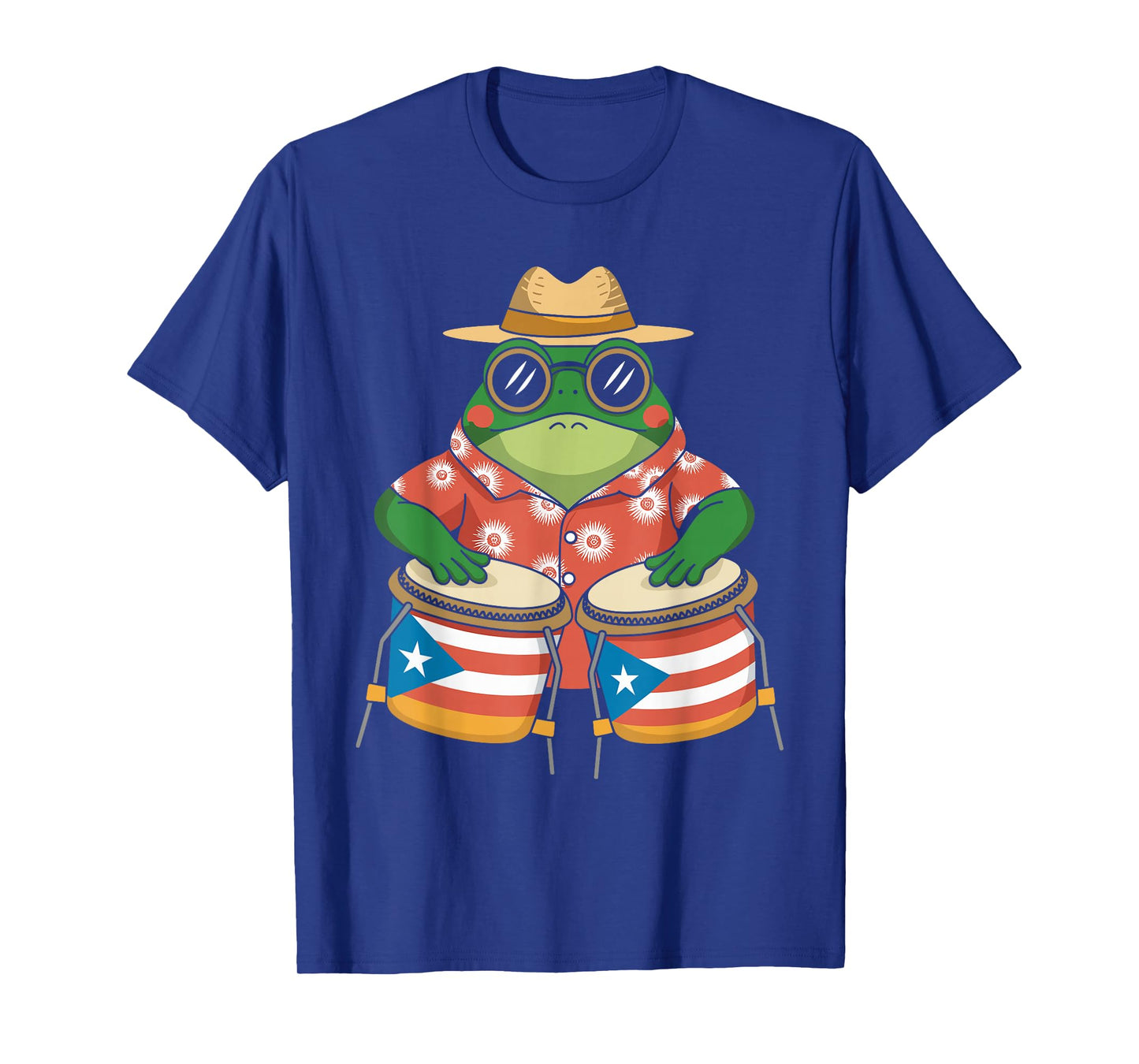 Coqui Frog Boricua Puerto Rico Taino - Rainforest Percussion T-Shirt