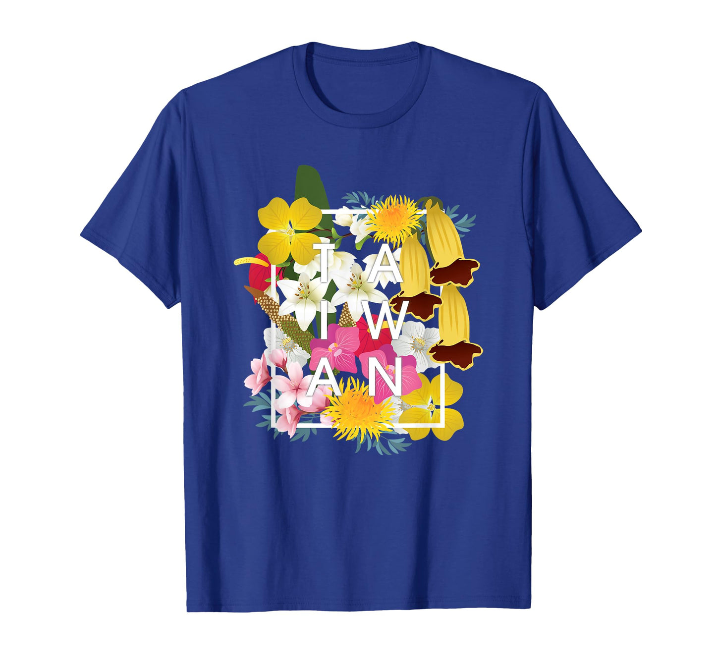 Flowers of Taiwan Word Art - Taiwanese Pride T-Shirt