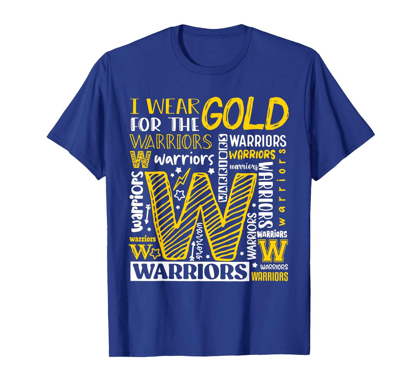 I Wear Gold For The Warriors Childhood Cancer Awareness T-Shirt