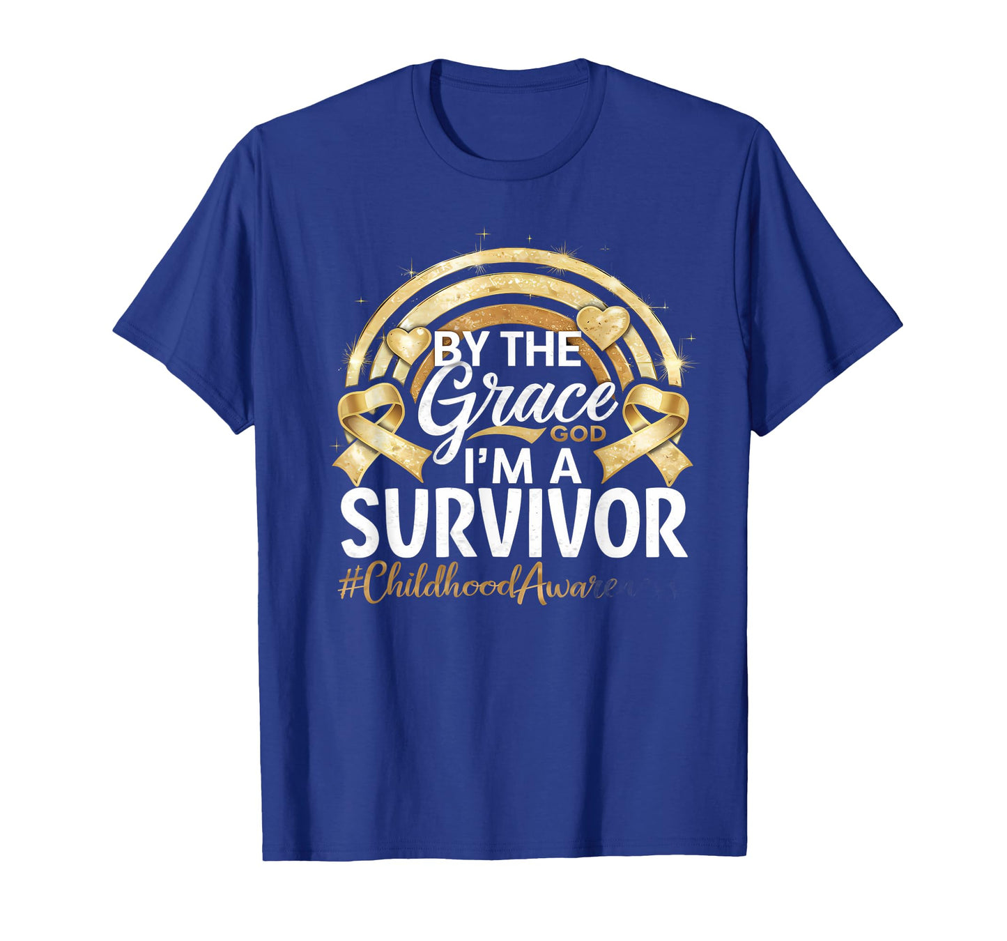 Childhood Cancer Awareness Gold Ribbon I'm A Survivor T-Shirt