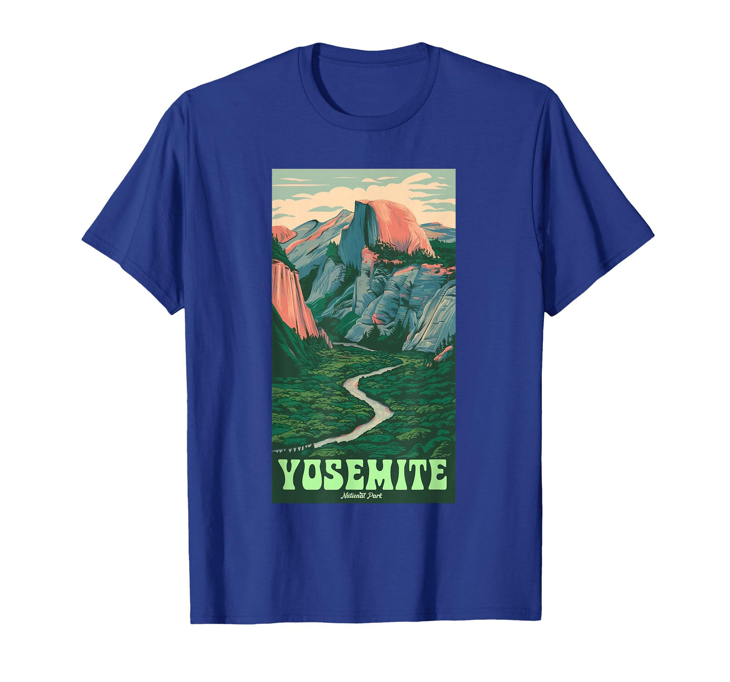 Yosemite National Park Vintage Half-Dome, Hiking Tunnel View T-Shirt