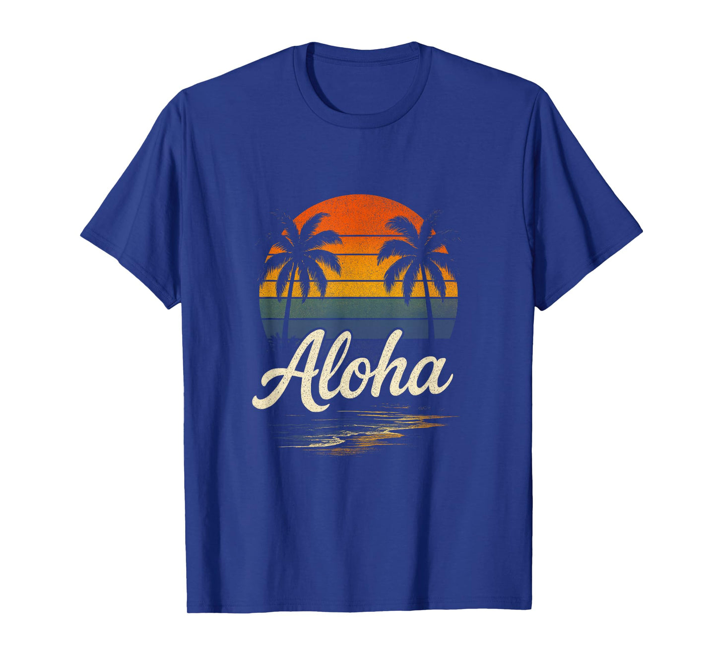 Aloha Hawaii Hawaiian Island Palm Beach Surfboard T-Shirt