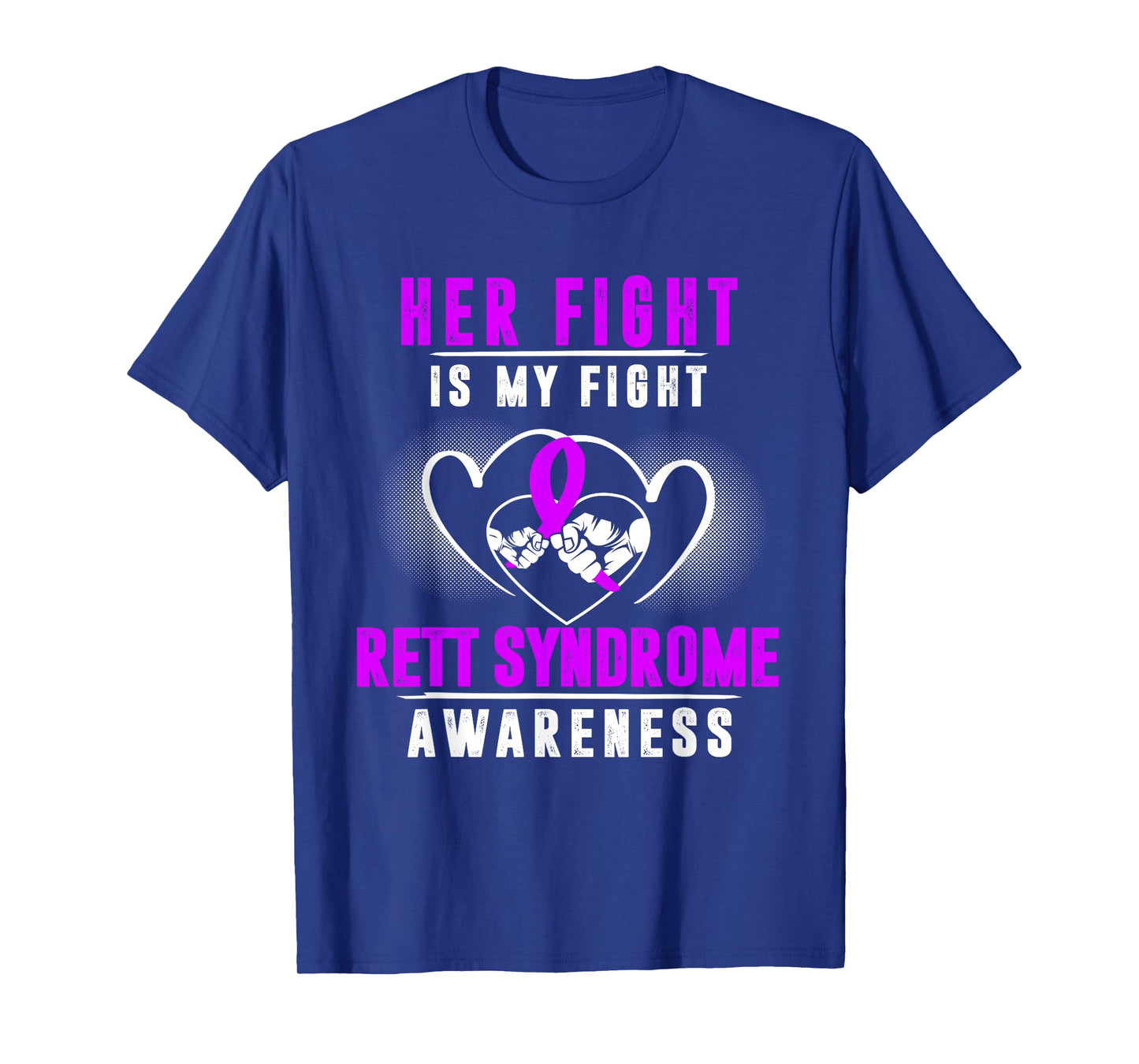 Rett Syndrome Awareness Month RTS Purple Ribbon Girl Mom Dad T-Shirt