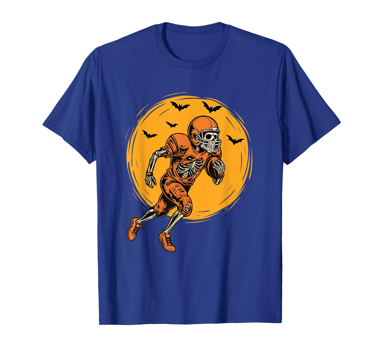 Skeleton Football Player - Spooky Halloween Footballer T-Shirt