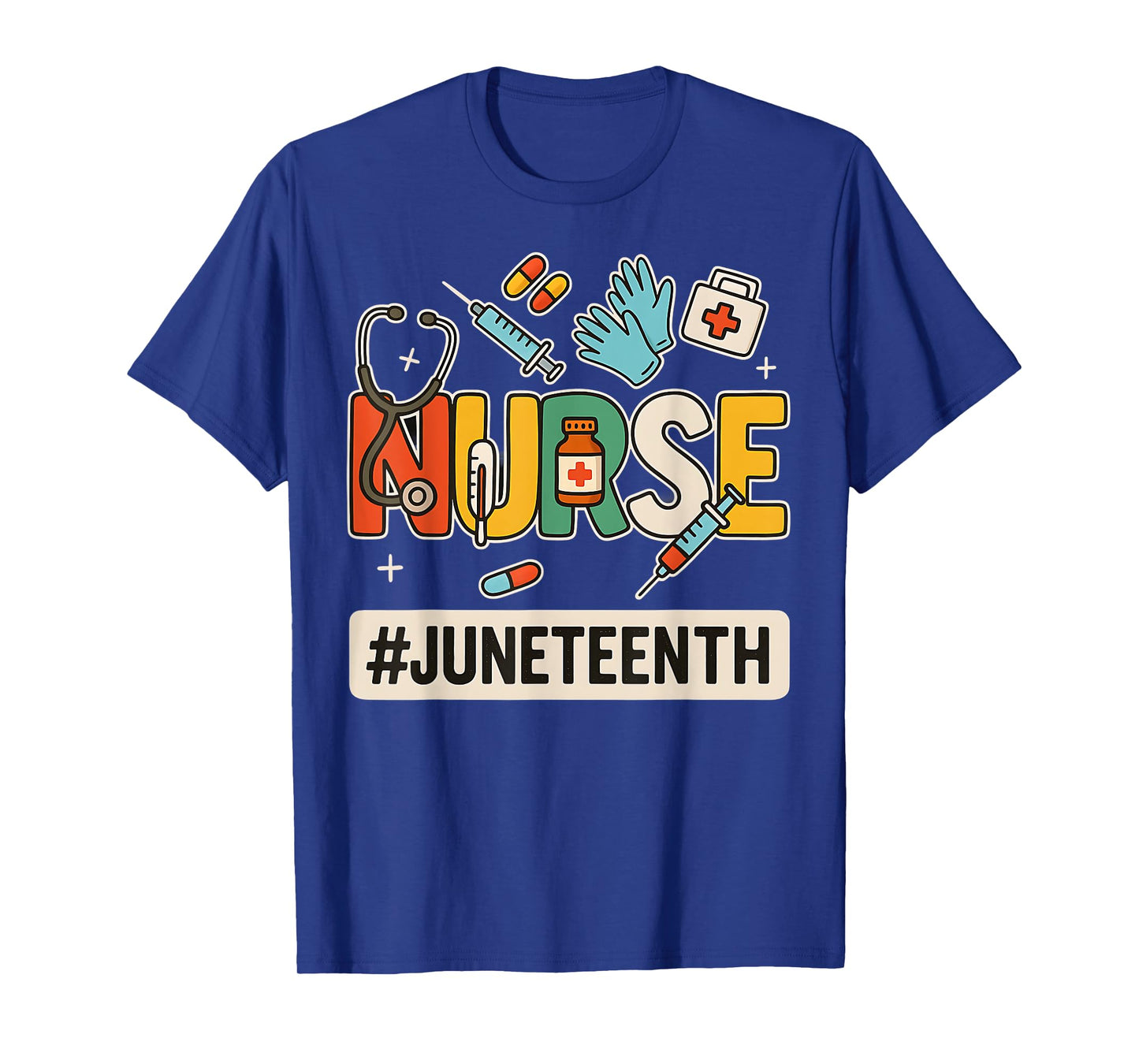 Juneteenth Nurse1865 Nursing Stethoscope Black History Month T-Shirt