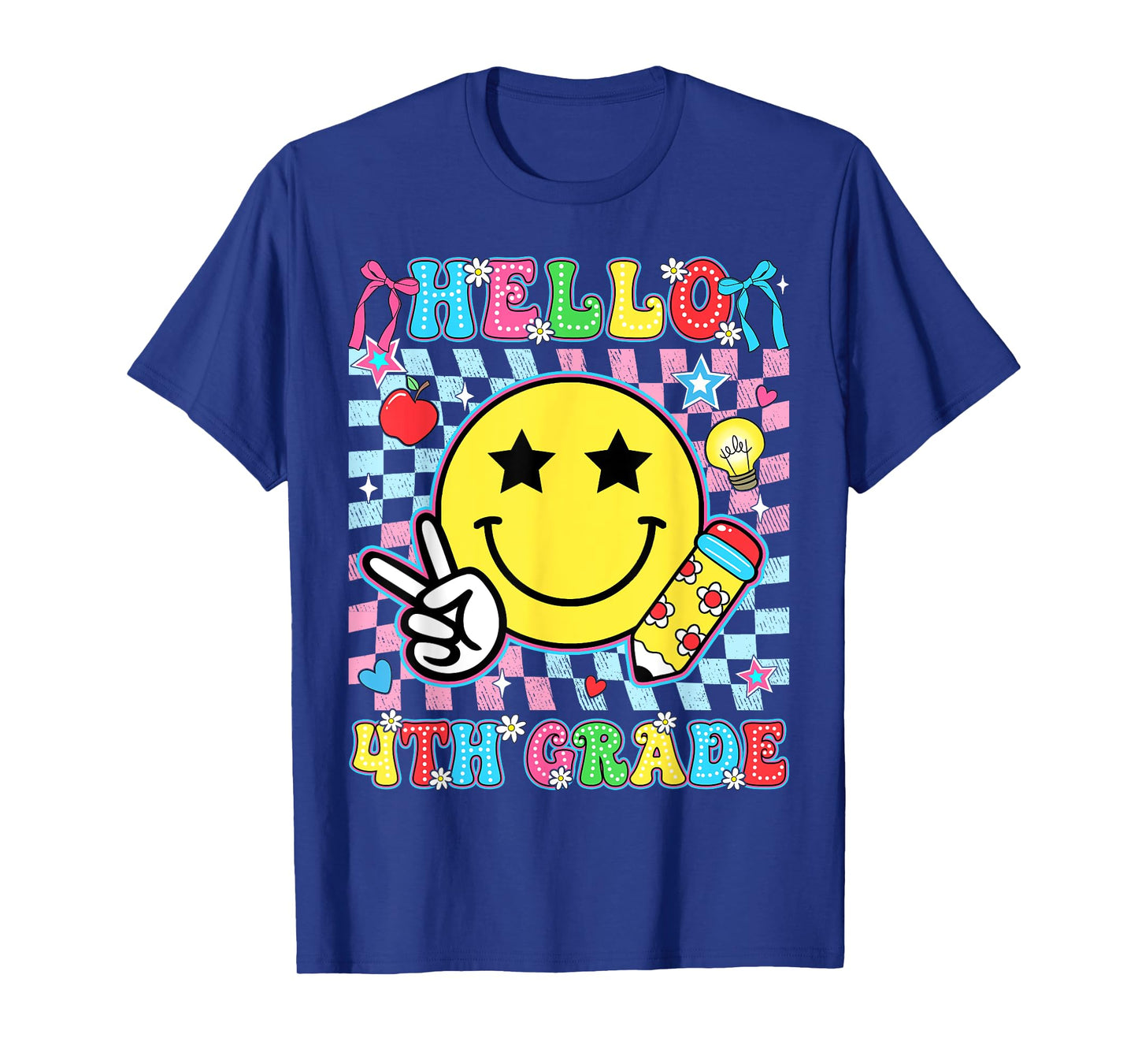 4th Grade For Boys Girls Teacher Fourth Grade Back to School T-Shirt
