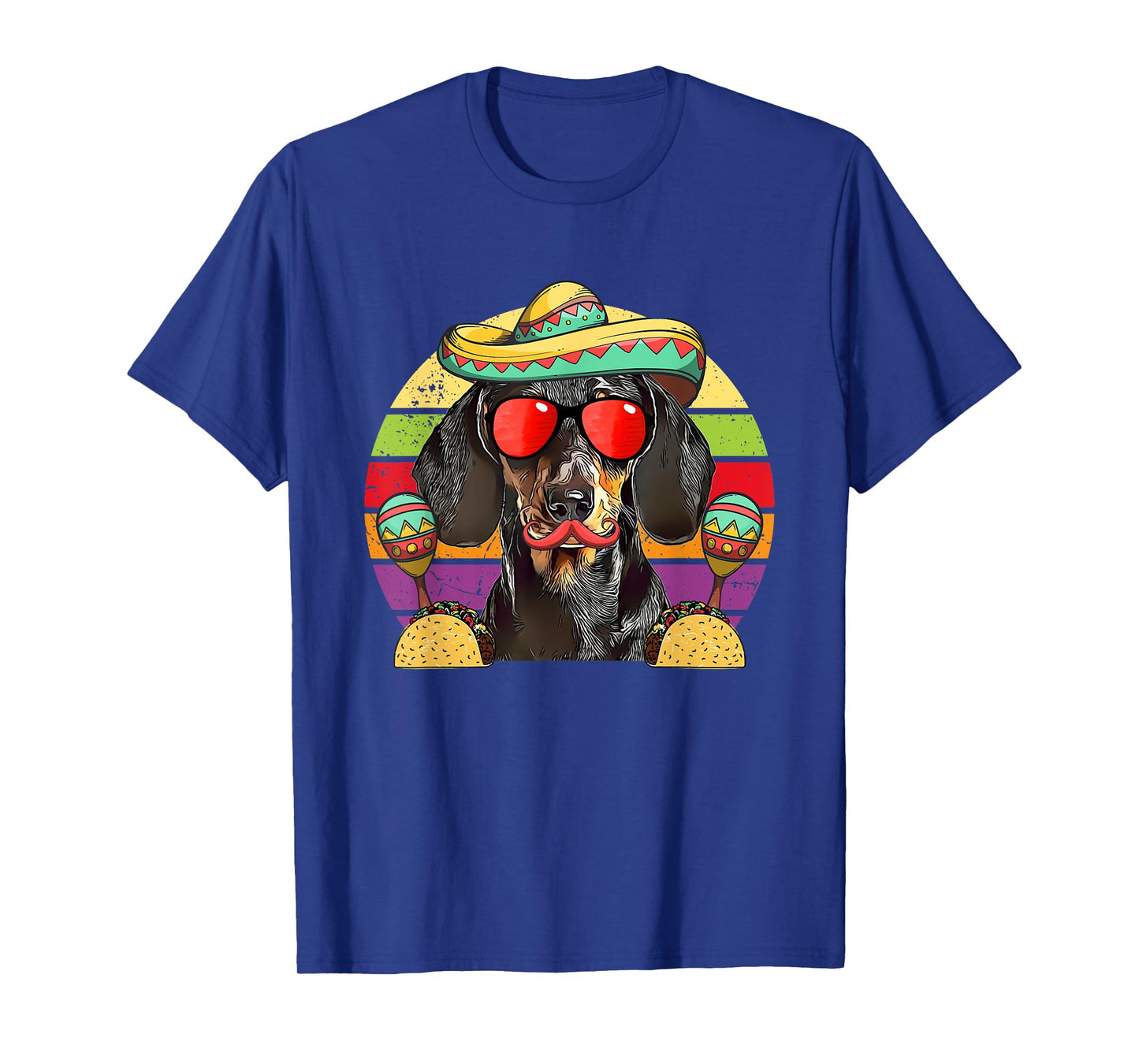 Dachshund Fiesta Dog Tacos Cinco de Mayo T-Shirt