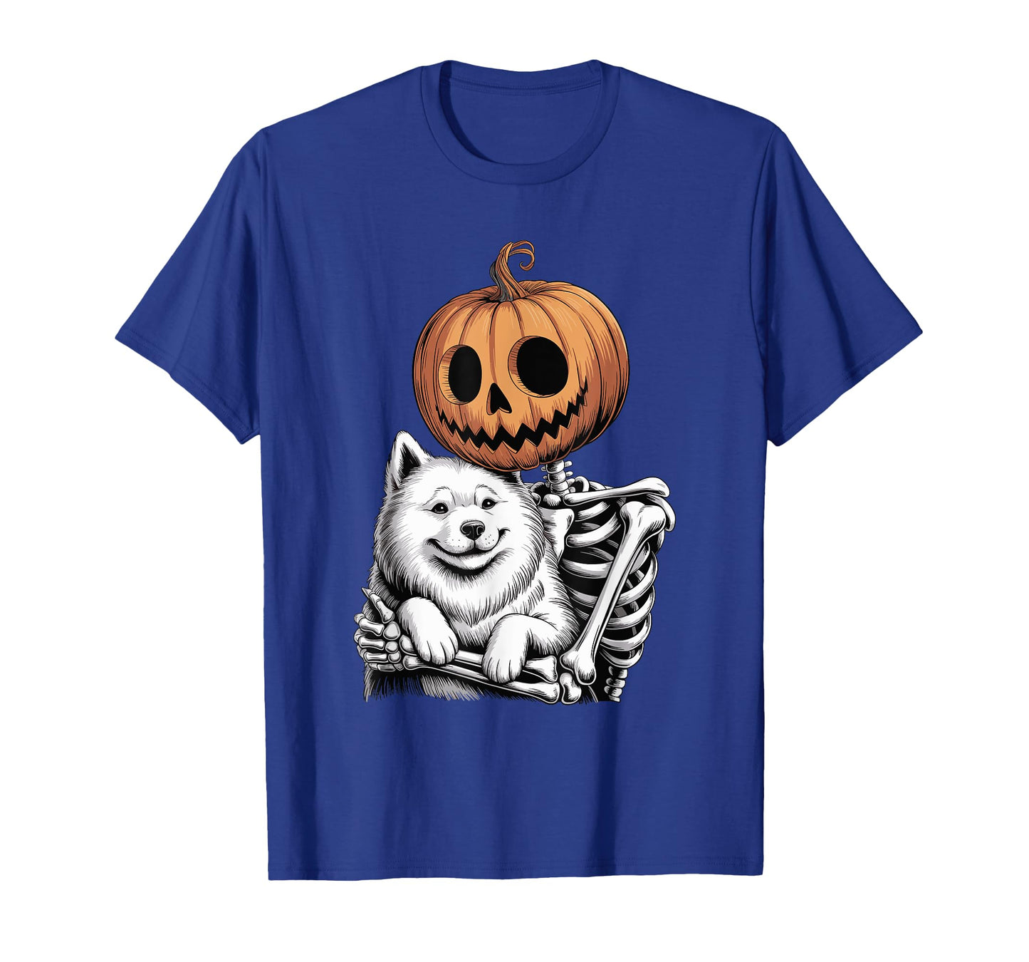 Halloween Skeleton Samoyed Dog Sammies T-Shirt