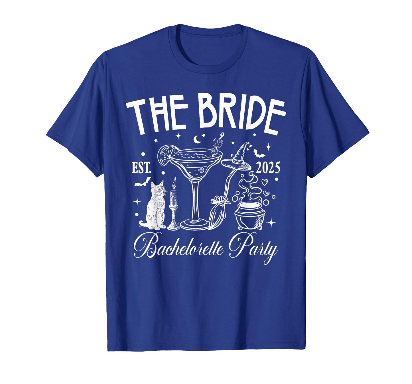 The Bride Est. 2025 Gothic Skeleton Bachelorette Party T-Shirt