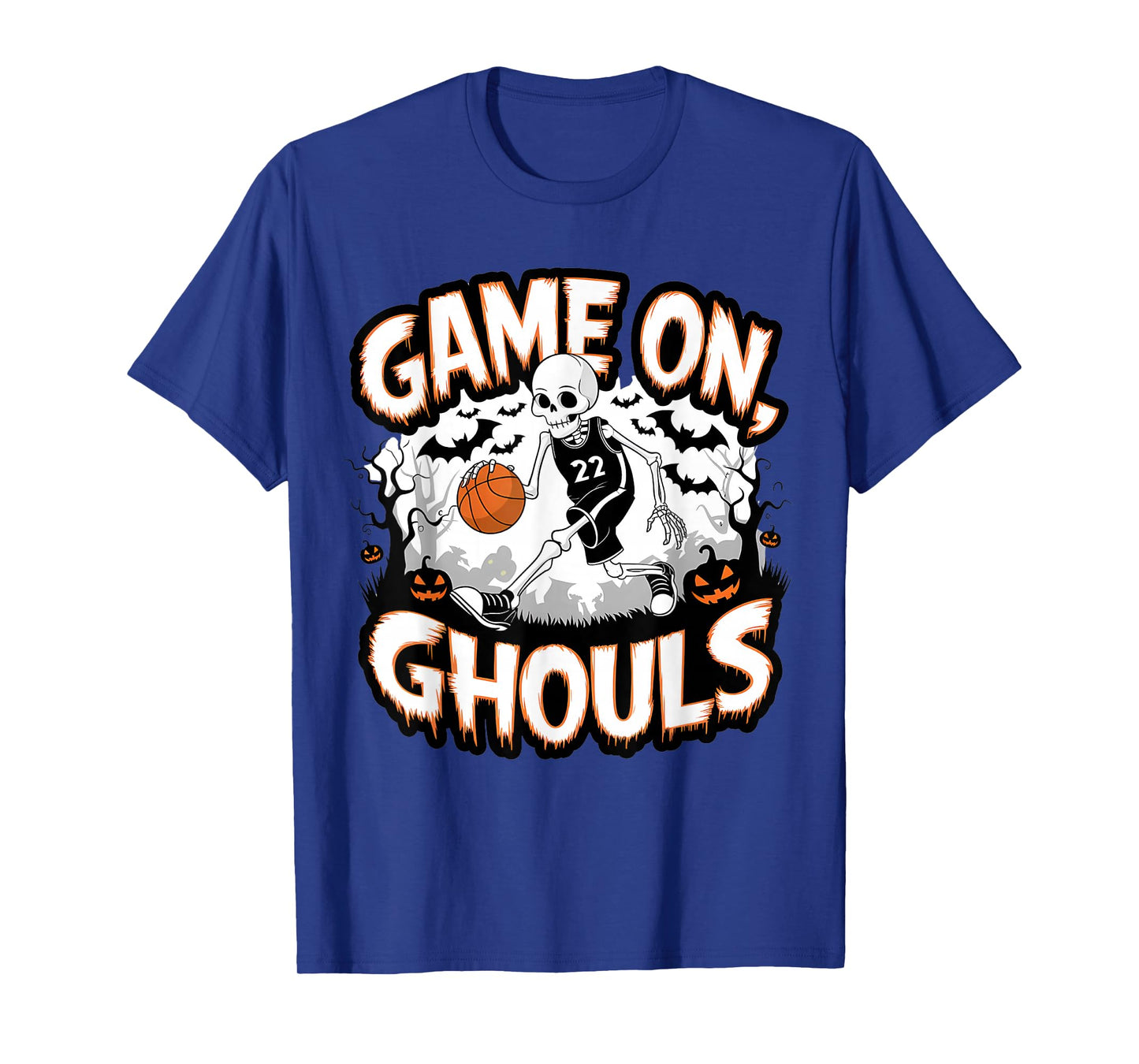 Fanny Basketball Player Dress as a Skeleton Game NO Ghouls T-Shirt
