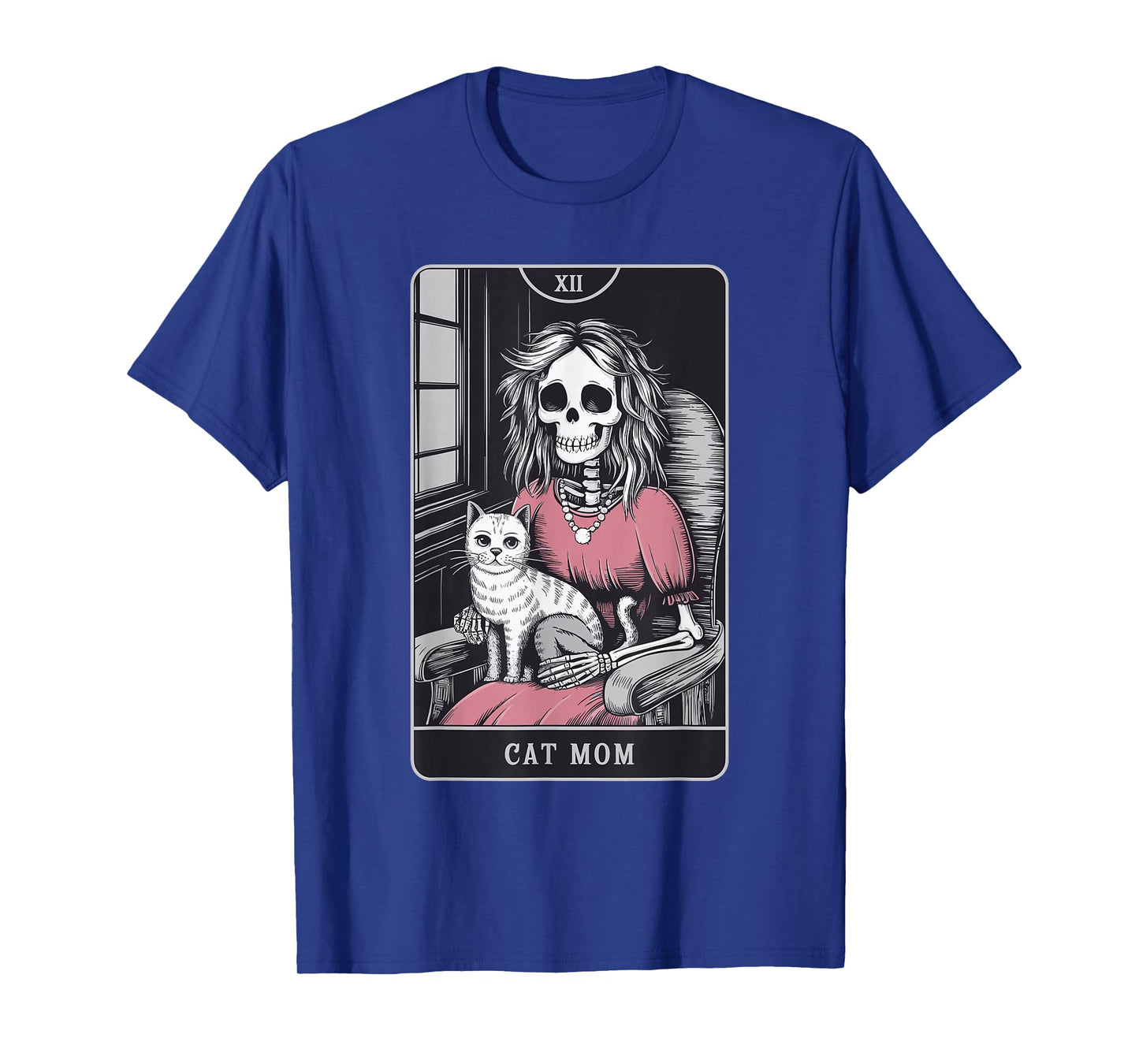 The Cat Mom Tarot Skeleton Witchy T-Shirt