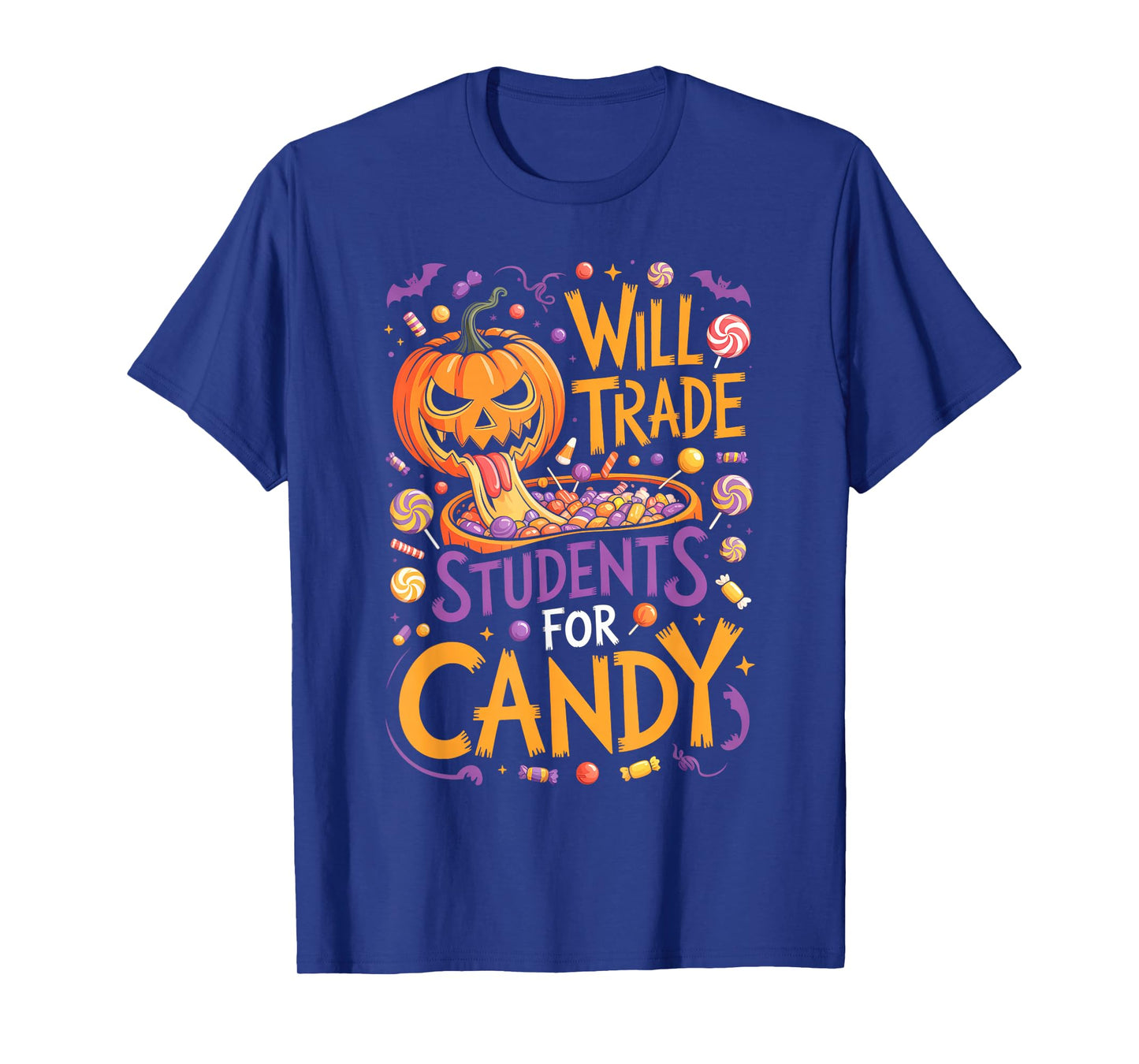 Will Trade Students for Candy Halloween Costume Teacher T-Shirt