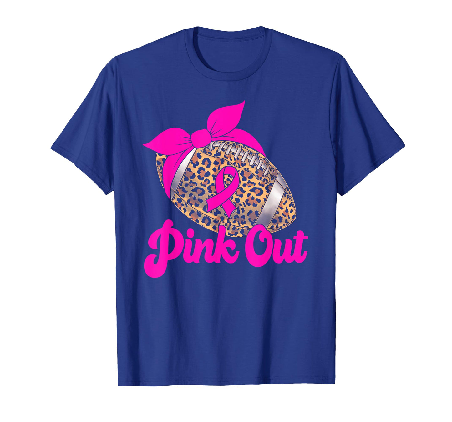 Pink Out Breast Cancer Football Breast Cancer Awareness T-Shirt