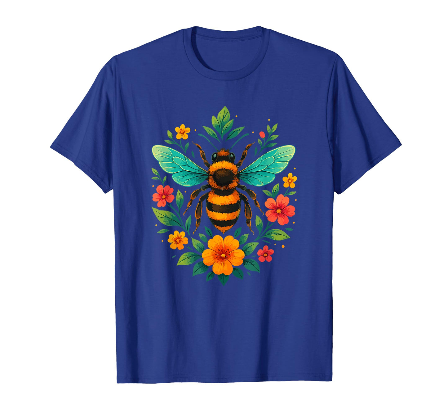Flowers Beekeeping Beekeeper Floral Honey Bee Lover T-Shirt