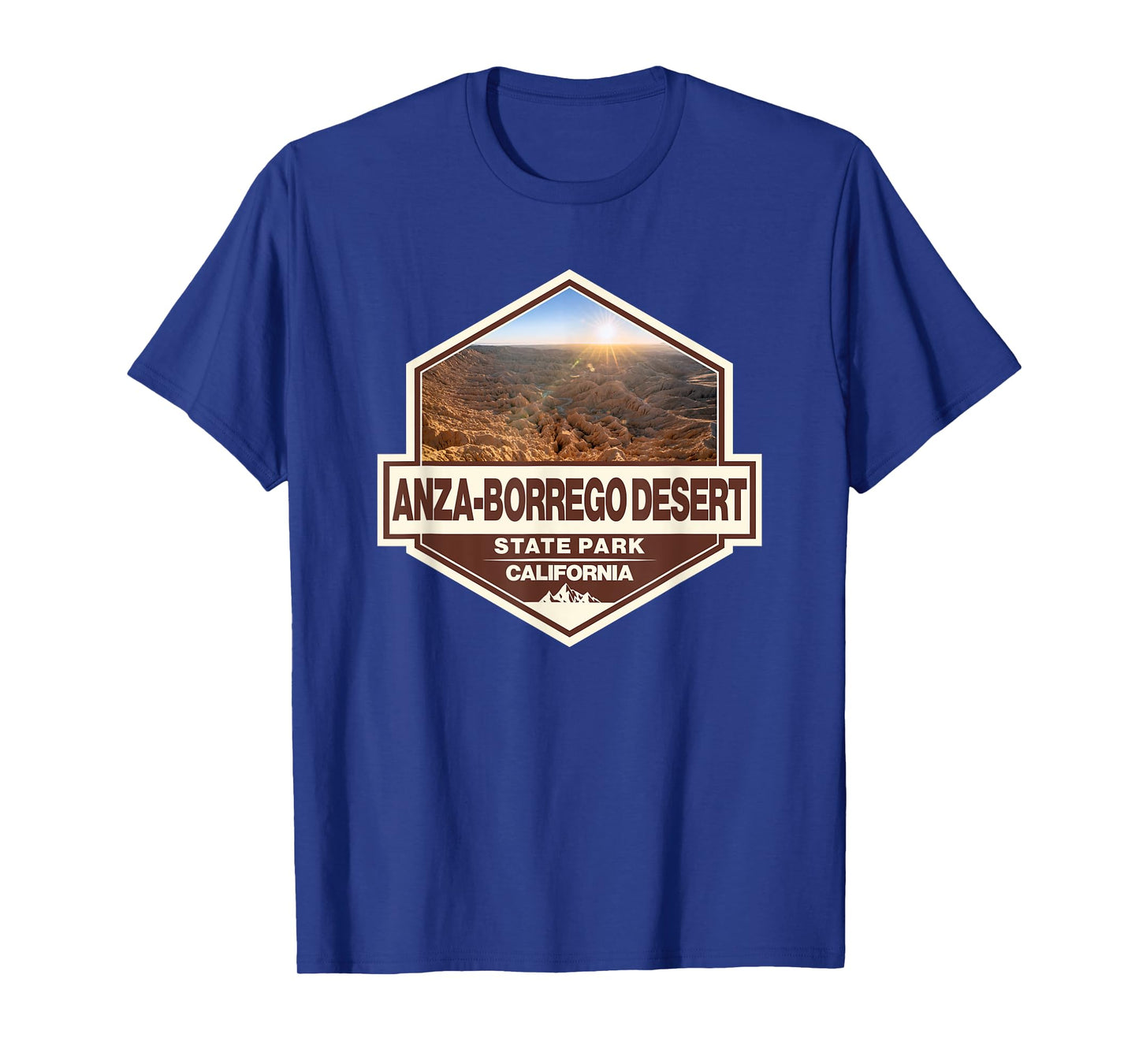 Anza-Borrego Desert California Travel Art Badge Vintage T-Shirt