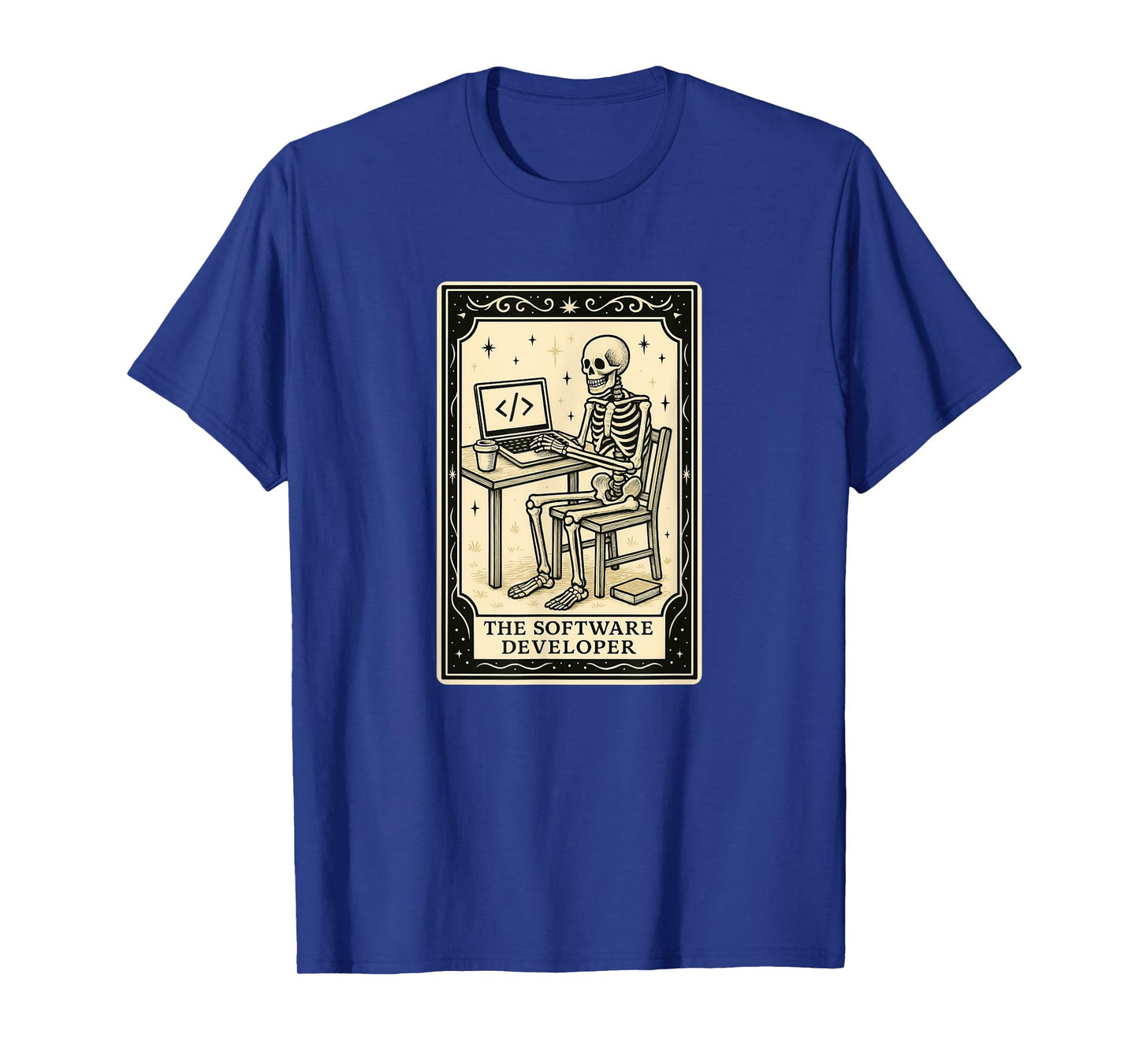 The Software Developer Tarot Card - Halloween Spooky Gothic T-Shirt