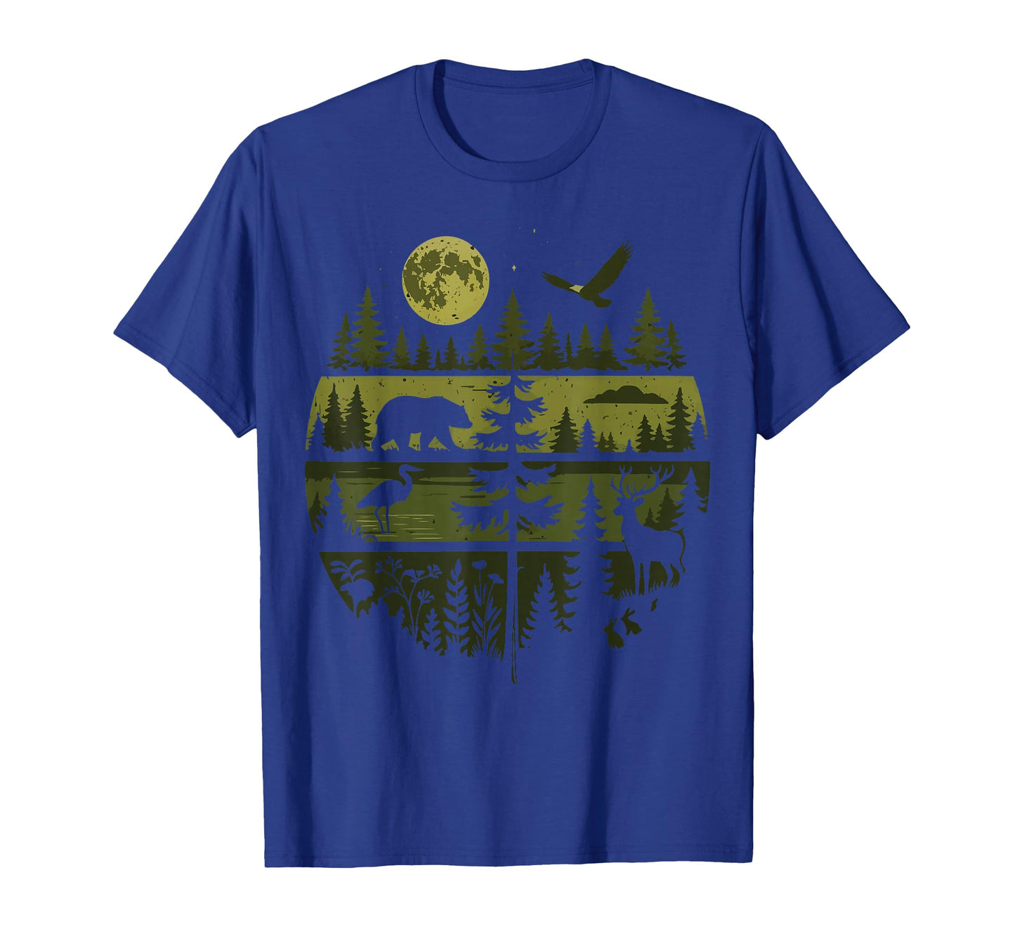 Forest Retro Nature Wildlife Outdoor T-Shirt