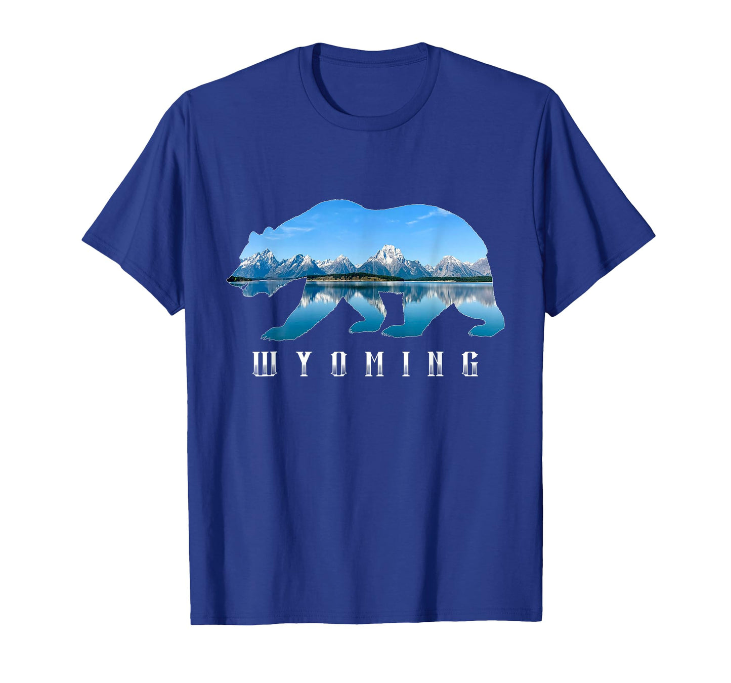 Wyoming Bear & Grand Teton National Park Image Souvenir T-Shirt