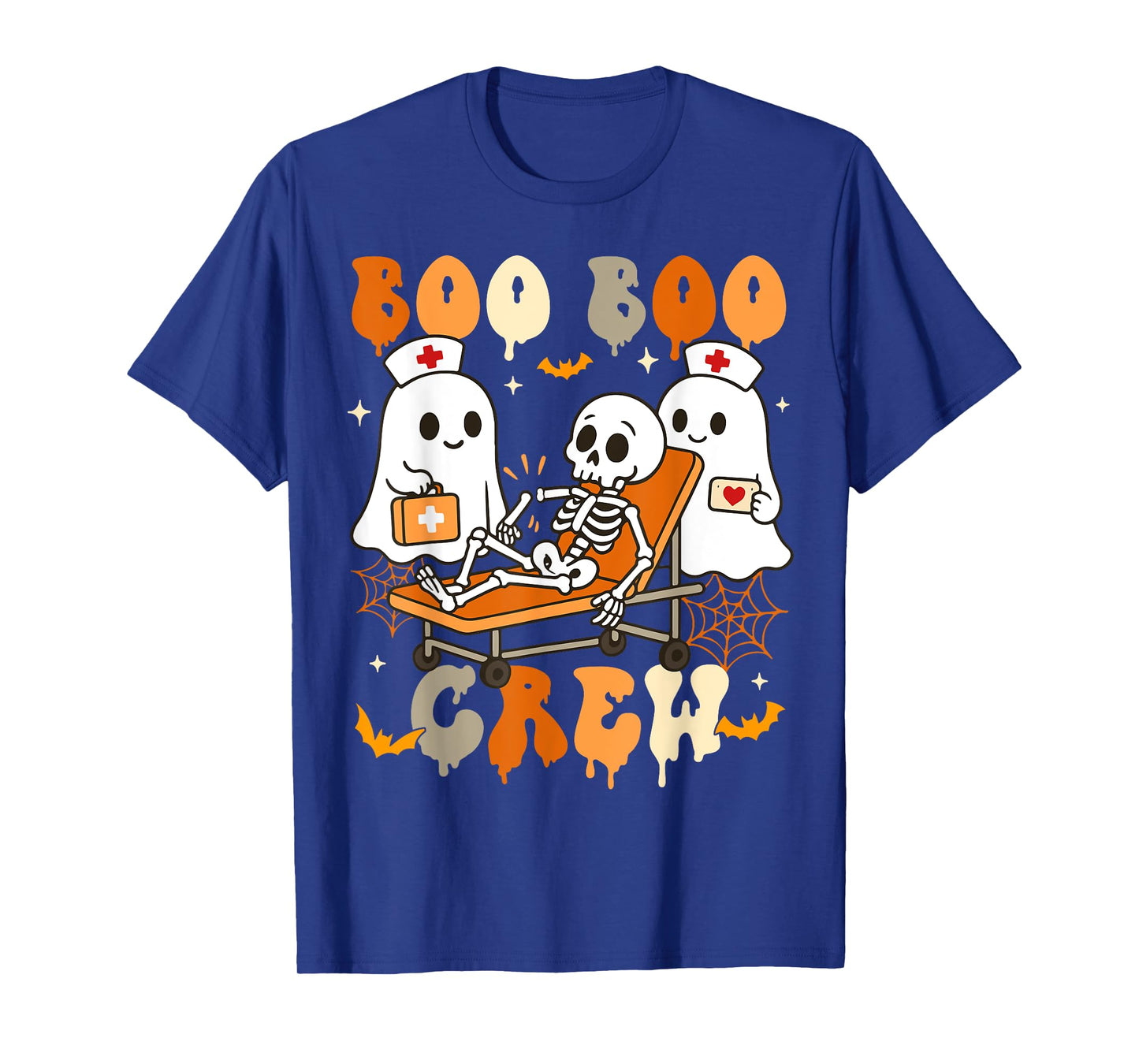 Halloween Nurse Boo Boo Crew Ghost Doctor Paramedic Nursing T-Shirt