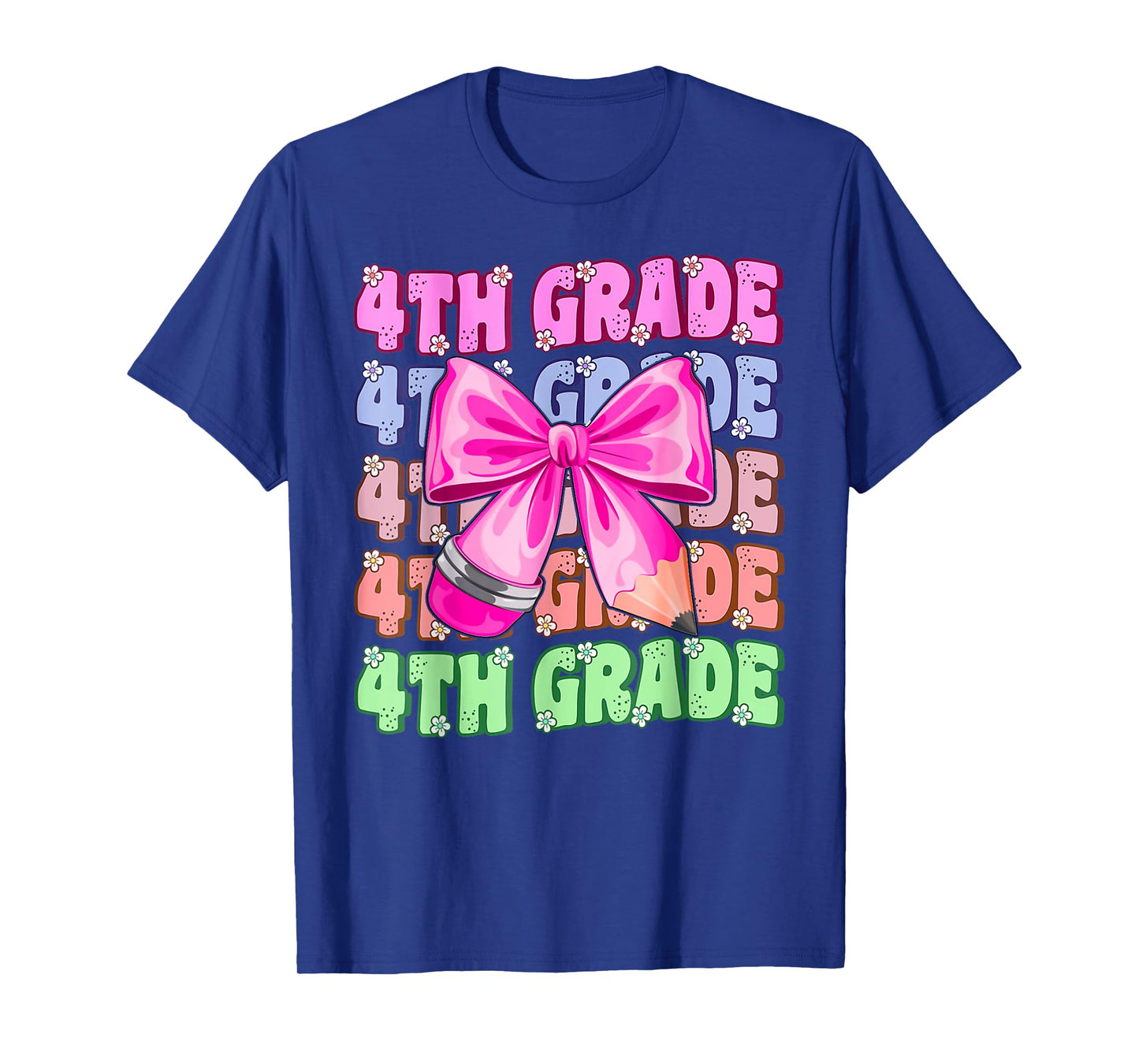 Groovy 4th Grade Back To School First Day of Fourth Grade T-Shirt