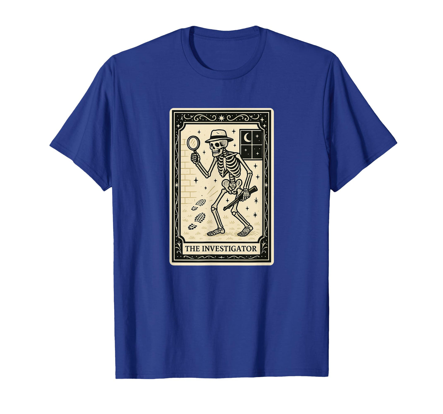 The Investigator Tarot Card - Spooky Gothic Detective Police T-Shirt
