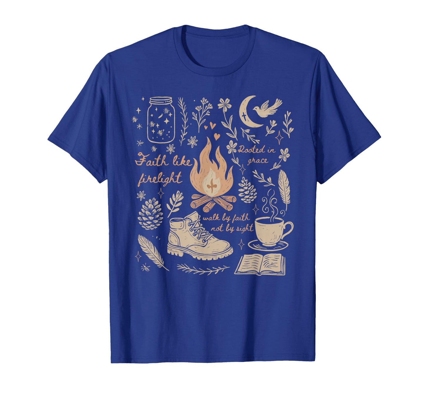 Faith Based Camping Religious Christian Camping Camper T-Shirt
