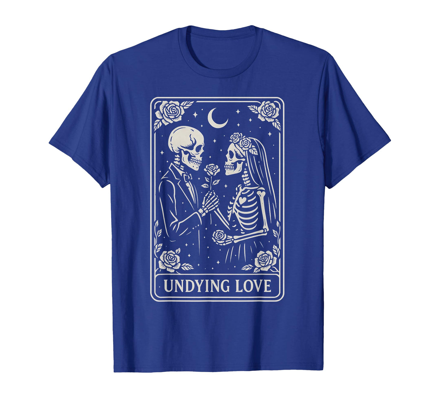Undying Love Skeleton Bride Groom Wedding Matching Couples T-Shirt